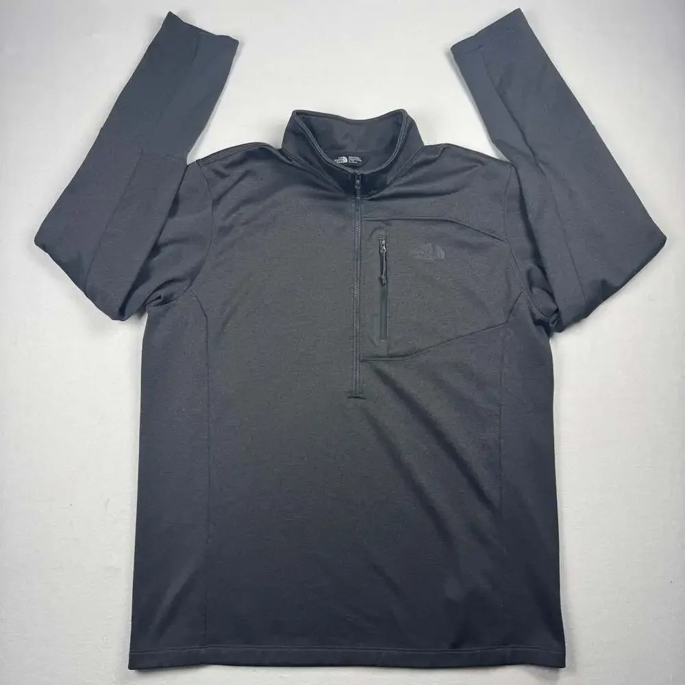 NWOT The North Face Men's Canyonlands 1/2 Zip Fleece Pullover, Dark Gray XL